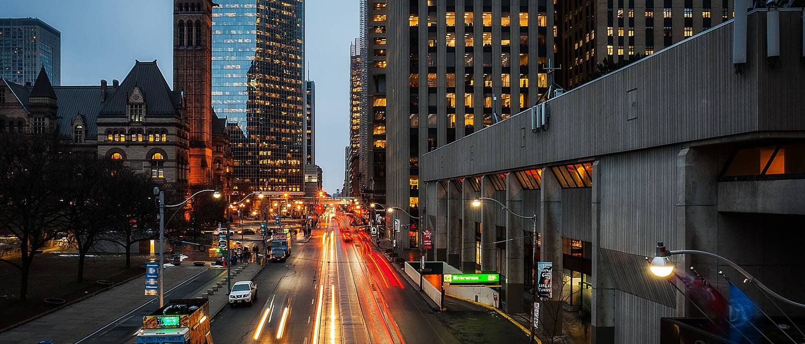Old City Hall, Toronto, at dusk